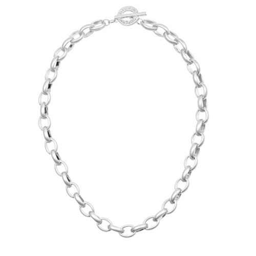 Sence Copenhagen Essentials Chunky Silver Plated Links Necklace