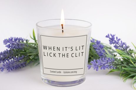Funny Candle, Joke Candle, When it's Lit, Lick the, Rude Candle, Sarcastic Gifts for Her, Christmas Gift for Her, Valentine Gift for Her