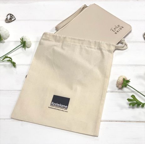 Elegant Personalised Bridesmaid Pouch with Wedding Role and Name