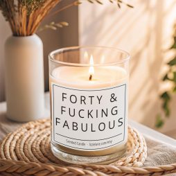 Forty & Fabulous Candle Birthday Gift - Scented Candle